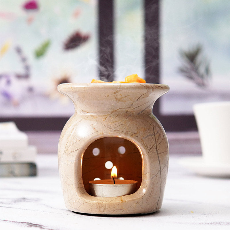 Radicaln Marble Oil Burner 4" Inches Handmade Candle Wax Warmer-5