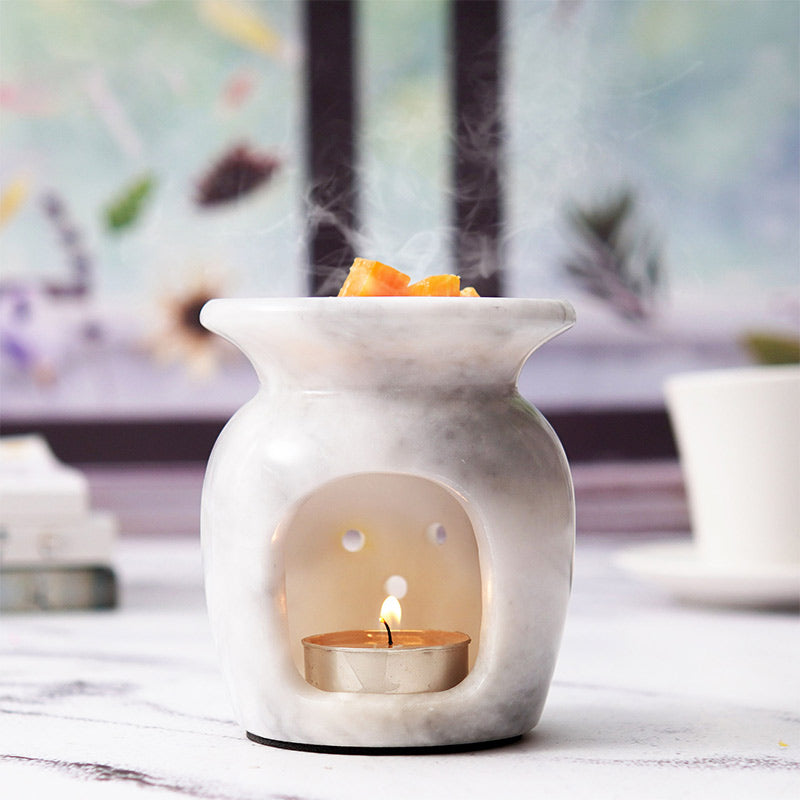 Radicaln Marble Oil Burner 4" Inches Handmade Candle Wax Warmer-6