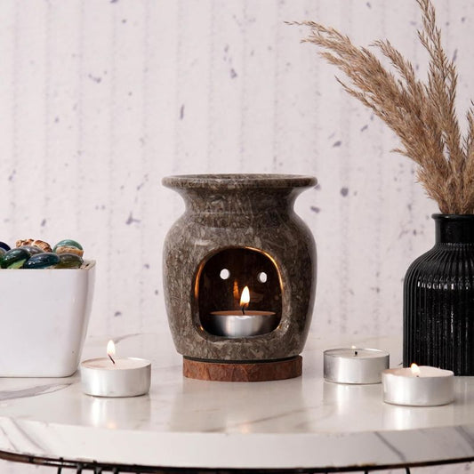 Radicaln Marble Oil Burner 4" Inches Handmade Candle Wax Warmer-7