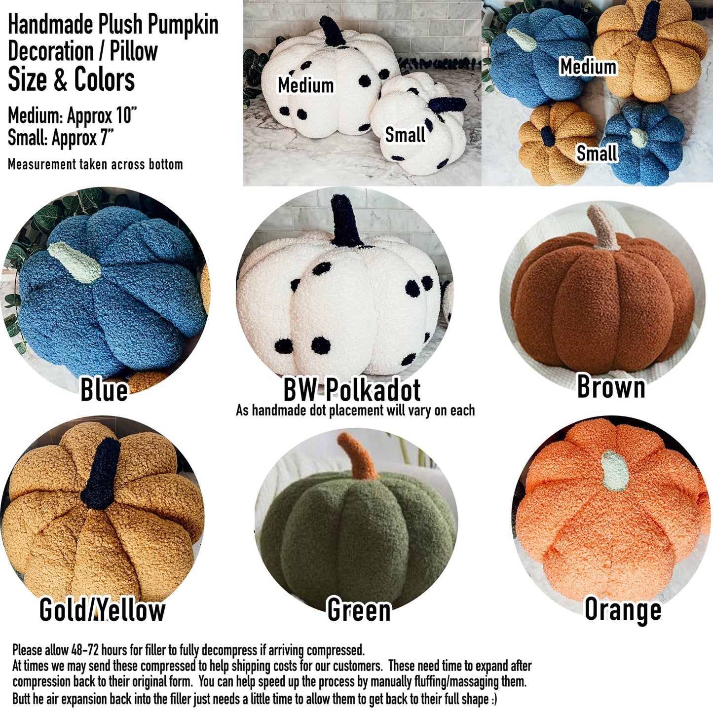 Plush Blair Pumpkins